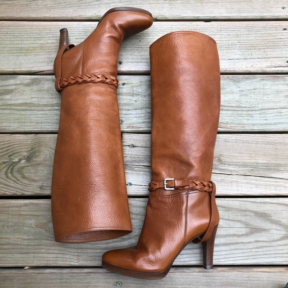 ralph lauren leather riding boots